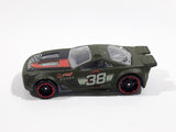 2012 Hot Wheels Track Stars Scorcher Dark Olive Green Die Cast Toy Car Vehicle