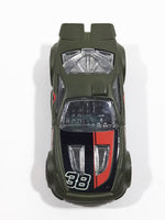 2012 Hot Wheels Track Stars Scorcher Dark Olive Green Die Cast Toy Car Vehicle