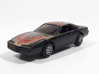 Yatming No. 803 Pontiac Firebird Trans-Am Black Bird Black Die Cast Toy Car Vehicle