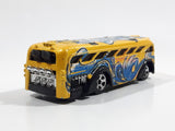 2004 Hot Wheels Tag Rides Surf Surfin' School Bus Yellow Die Cast Toy Car Vehicle