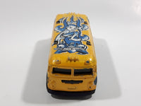 2004 Hot Wheels Tag Rides Surf Surfin' School Bus Yellow Die Cast Toy Car Vehicle