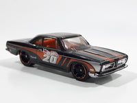 2014 Hot Wheels HW Workshop - Muscle Mania '68 Barracuda Formula S Metalflake Black Die Cast Toy Car Vehicle