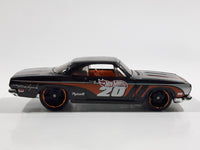 2014 Hot Wheels HW Workshop - Muscle Mania '68 Barracuda Formula S Metalflake Black Die Cast Toy Car Vehicle