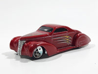 2003 Hot Wheels First Editions Swoop Coupe Red Die Cast Toy Low Rider Hot Rod Car Vehicle