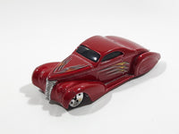 2003 Hot Wheels First Editions Swoop Coupe Red Die Cast Toy Low Rider Hot Rod Car Vehicle