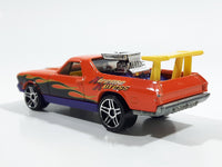 2001 Hot Wheels '68 El Camino Orange Die Cast Toy Muscle Car Vehicle