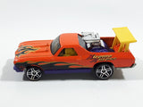 2001 Hot Wheels '68 El Camino Orange Die Cast Toy Muscle Car Vehicle