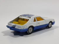 Vintage Corgi Ford Mustang Cobra White and Blue Toronto Blue Jays MLB Baseball Team White Die Cast Toy Car Vehicle with Opening Hatchback