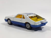 Vintage Corgi Ford Mustang Cobra White and Blue Toronto Blue Jays MLB Baseball Team White Die Cast Toy Car Vehicle with Opening Hatchback