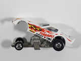 Vintage 1982 Hot Wheels Firebird Funny Car White Die Cast Toy Car Vehicle with Lifting Body Missing Windows