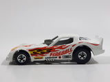 Vintage 1982 Hot Wheels Firebird Funny Car White Die Cast Toy Car Vehicle with Lifting Body Missing Windows