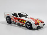 Vintage 1982 Hot Wheels Firebird Funny Car White Die Cast Toy Car Vehicle with Lifting Body Missing Windows