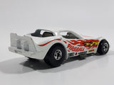 Vintage 1982 Hot Wheels Firebird Funny Car White Die Cast Toy Car Vehicle with Lifting Body Missing Windows