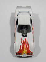 Vintage 1982 Hot Wheels Firebird Funny Car White Die Cast Toy Car Vehicle with Lifting Body Missing Windows