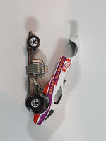 1983 Hot Wheels Vetty Funny Corvette Funny Car White Die Cast Toy Drag Racing Car Vehicle with Lifting Body