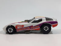 1983 Hot Wheels Vetty Funny Corvette Funny Car White Die Cast Toy Drag Racing Car Vehicle with Lifting Body