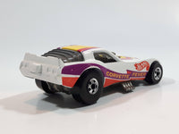 1983 Hot Wheels Vetty Funny Corvette Funny Car White Die Cast Toy Drag Racing Car Vehicle with Lifting Body