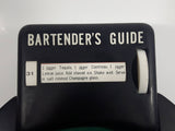 Lucky Horse Shoe Shaped Green with Black Plastic Roller Style Bartender's Guide - Needs Repair