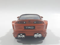 2003 Kentoys Extreme Tuners Toyota Supra Orange 1/55 Scale Light Up Die Cast Toy Car Vehicle with Rubber Tires - Missing The Spoiler