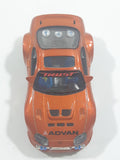 2003 Kentoys Extreme Tuners Toyota Supra Orange 1/55 Scale Light Up Die Cast Toy Car Vehicle with Rubber Tires - Missing The Spoiler