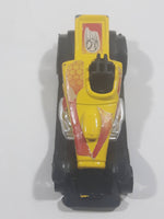 2002 Hot Wheels Geothermal Blast Ramp and Gate Super Comp Dragster Yellow Die Cast Race Car Toy Vehicle - McDonald's Happy Meal 4/6