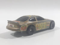 1998 Hot Wheels NASCAR 50th Anniversary #94 Bill Elliot 8/8 Gold Die Cast Toy Race Car Vehicle McDonald's Happy Meal