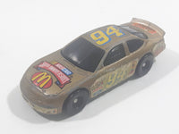 1998 Hot Wheels NASCAR 50th Anniversary #94 Bill Elliot 8/8 Gold Die Cast Toy Race Car Vehicle McDonald's Happy Meal