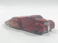 2004 Hot Wheels Crooze Ooz Coupe Red with Flames Die Cast Toy Car Vehicle