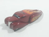 2004 Hot Wheels Crooze Ooz Coupe Red with Flames Die Cast Toy Car Vehicle