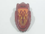 2004 Hot Wheels Crooze Ooz Coupe Red with Flames Die Cast Toy Car Vehicle