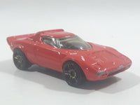 2002 Hot Wheels First Editions Lancia Stratos Red Die Cast Toy Car Vehicle