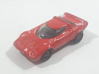 2002 Hot Wheels First Editions Lancia Stratos Red Die Cast Toy Car Vehicle