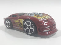 2005 Hot Wheels Asphalt Jungle Dodge Neon Hardnoze Red Die Cast Toy Car Vehicle