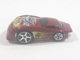 2005 Hot Wheels Asphalt Jungle Dodge Neon Hardnoze Red Die Cast Toy Car Vehicle