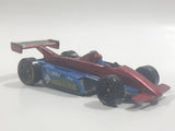 1999 Hot Wheels Thunderstreak Dark Red and Blue Die Cast Toy Race Car Vehicle