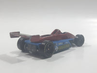 1999 Hot Wheels Thunderstreak Dark Red and Blue Die Cast Toy Race Car Vehicle