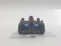 1999 Hot Wheels Thunderstreak Dark Red and Blue Die Cast Toy Race Car Vehicle