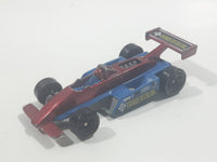 1999 Hot Wheels Thunderstreak Dark Red and Blue Die Cast Toy Race Car Vehicle