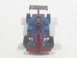 1999 Hot Wheels Thunderstreak Dark Red and Blue Die Cast Toy Race Car Vehicle