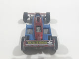 1999 Hot Wheels Thunderstreak Dark Red and Blue Die Cast Toy Race Car Vehicle