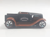 2008 Hot Wheels Mystery Cars Hooligan Matte Black Die Cast Toy Car Hot Rod Vehicle Red Line Wheels