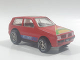 Rare Darda Motors Fiat Uno 10 Red Die Cast Toy Car Friction Motorized Pullback Vehicle