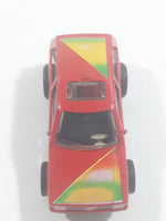 Rare Darda Motors Fiat Uno 10 Red Die Cast Toy Car Friction Motorized Pullback Vehicle