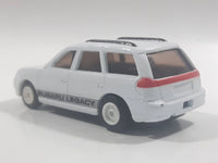 Rare 1992 Tomy Motor Tomica A-01 Subaru Legacy White Pullback Motorized Friction Die Cast Toy Car Vehicle - Pullback Does Not Release