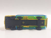 1988 Tomy Tomica No. 7 Fuso Container Truck Marine Aquarium Yellow 1/102 Scale Die Cast Toy Car Vehicle