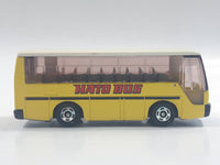 1988 Tomy Tomica No. 41 Isuzu Super Hi-Decker Bus "Hato Bus" Yellow and White 1/145 Scale Die Cast Toy Car Vehicle