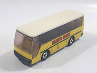 1988 Tomy Tomica No. 41 Isuzu Super Hi-Decker Bus "Hato Bus" Yellow and White 1/145 Scale Die Cast Toy Car Vehicle