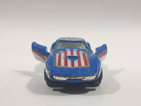 Yatming No. 1065 Corvette Stingray Blue Die Cast Toy Car Vehicle with Opening Doors