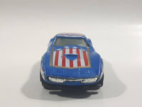 Yatming No. 1065 Corvette Stingray Blue Die Cast Toy Car Vehicle with Opening Doors