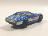 Yatming No. 1065 Corvette Stingray Blue Die Cast Toy Car Vehicle with Opening Doors